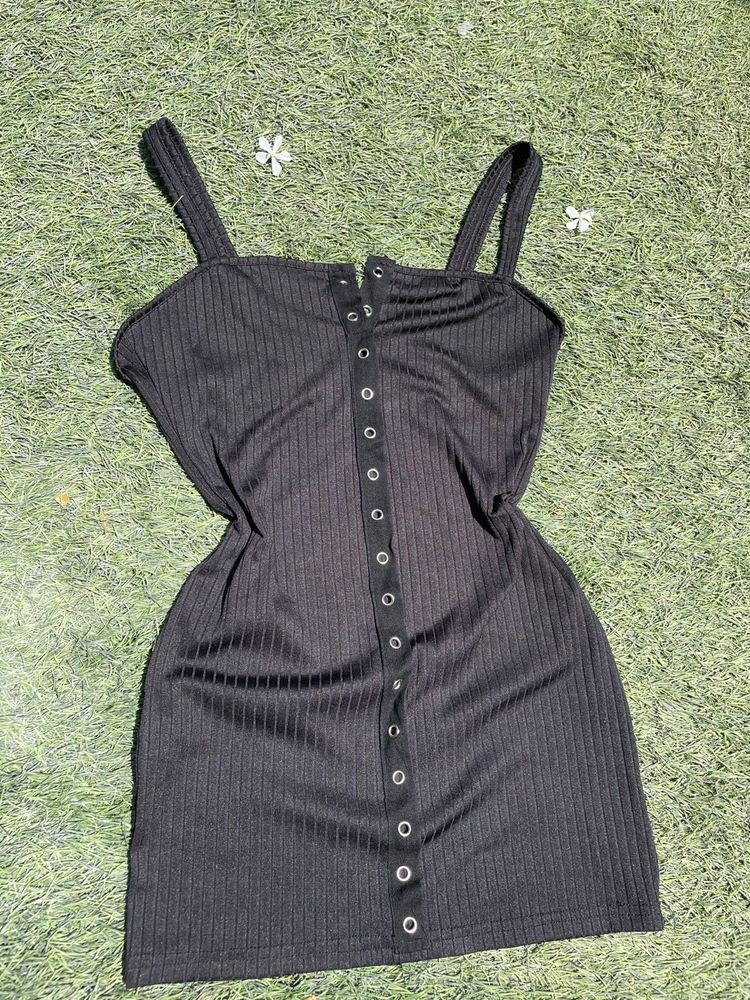 Super sexy black a-line mini dress from Shein