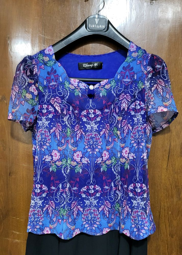 Unique Printed  Chinese Dress
