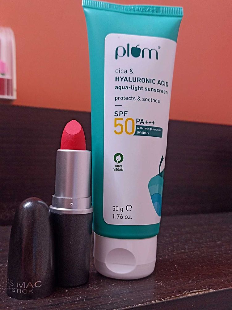 Mac Lipstick And Plum Sunscreen