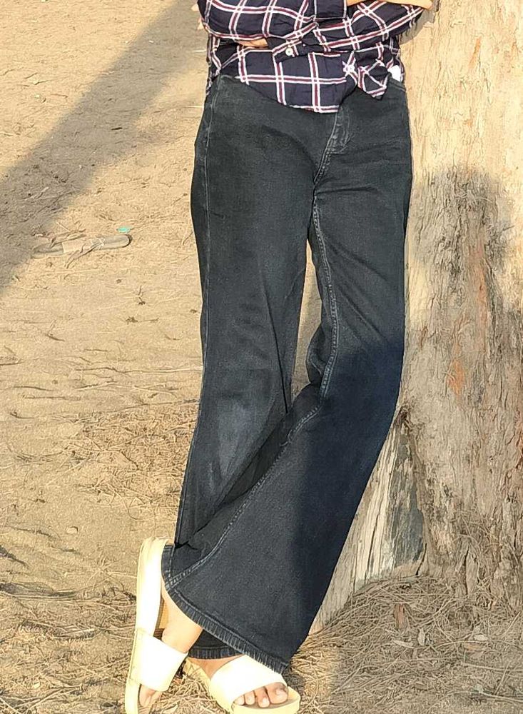 Flared Black Jeans