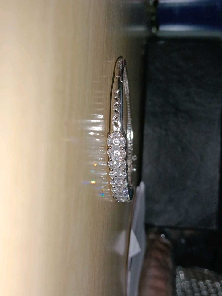 Silver Plated Diamond Bracelet Wth adjustable Lock