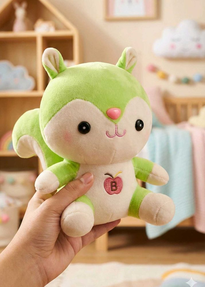Cute Green Squirrel Plush Toy (cash pay prefered)