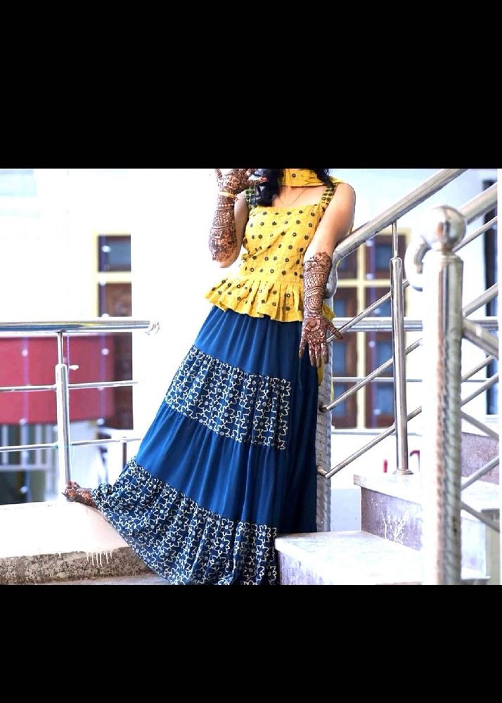 Ethnic Skirt &amp; Top Set