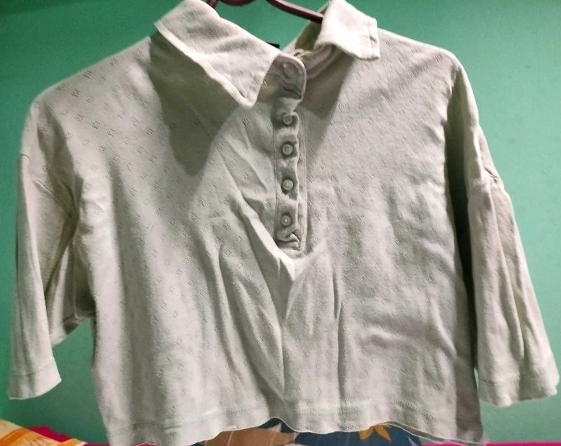 Crop tshirt 🍏Sage Green