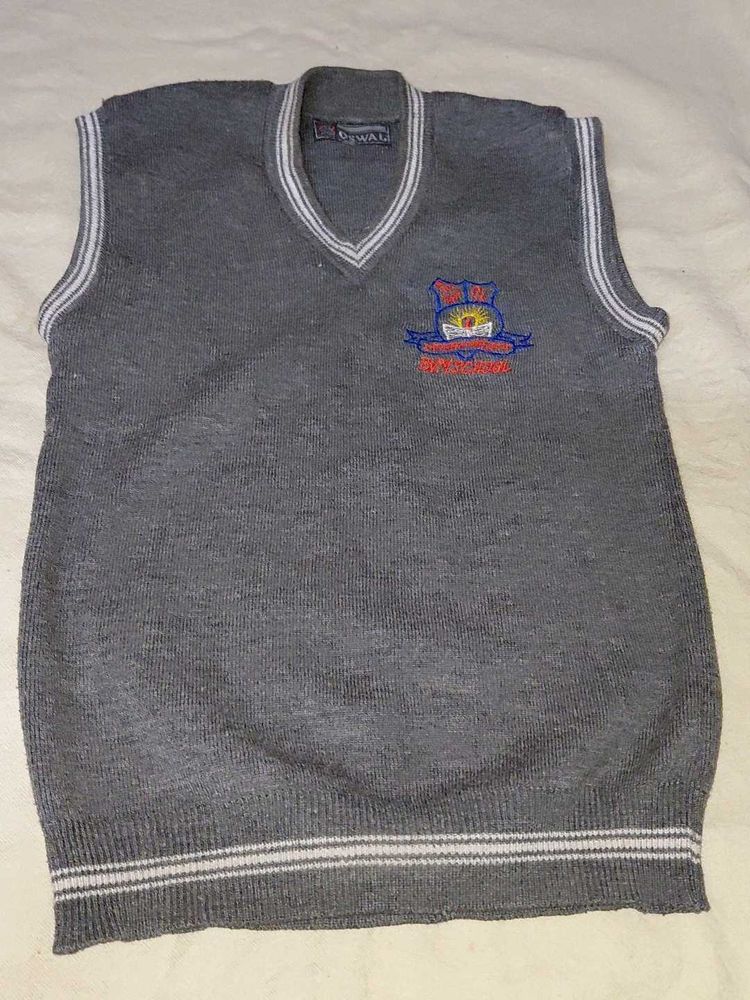 Grey School Uniform Sweater , pant &amp; shirt combo