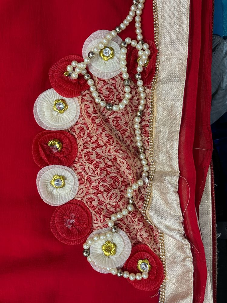 Elegant Red Sari