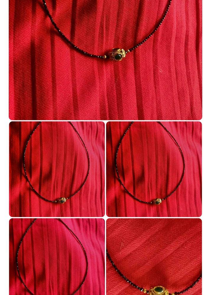 Elegant Black Beaded Necklace