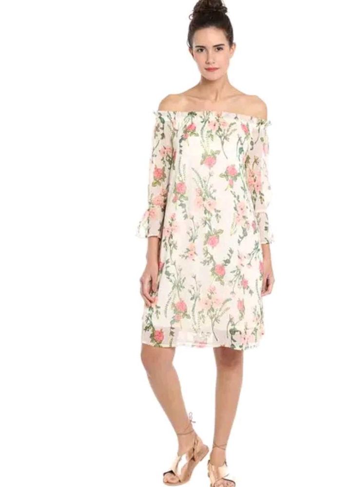 Floral Off-Shoulder Dress