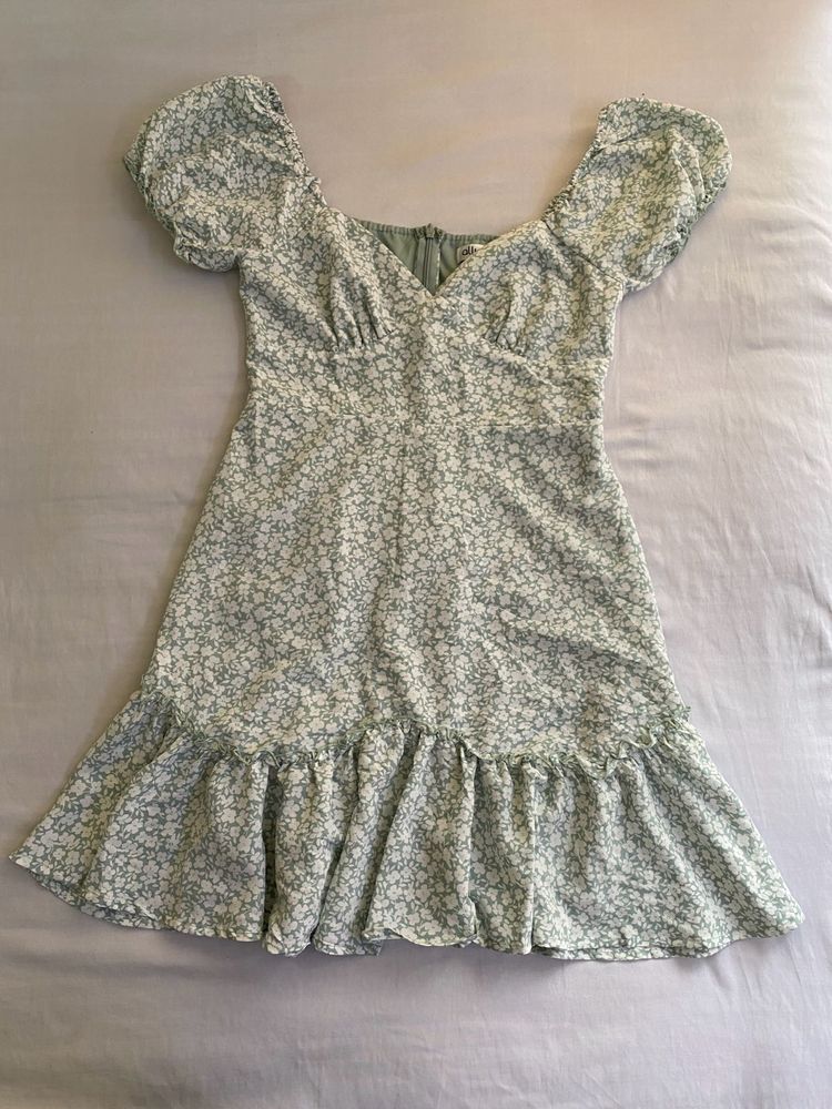 Floral Print Mini Dress Size Xs