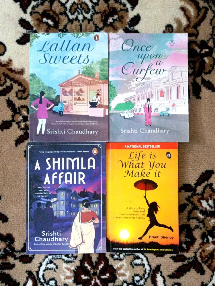 Set of 4 Popular Fiction Books