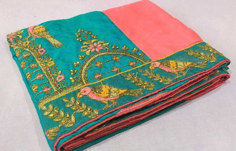 Elegant Embroidered Saree Sale New