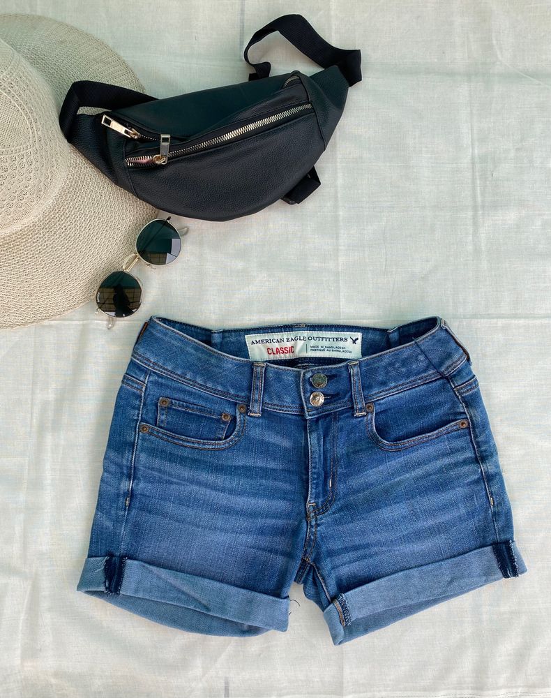 Denim shorts