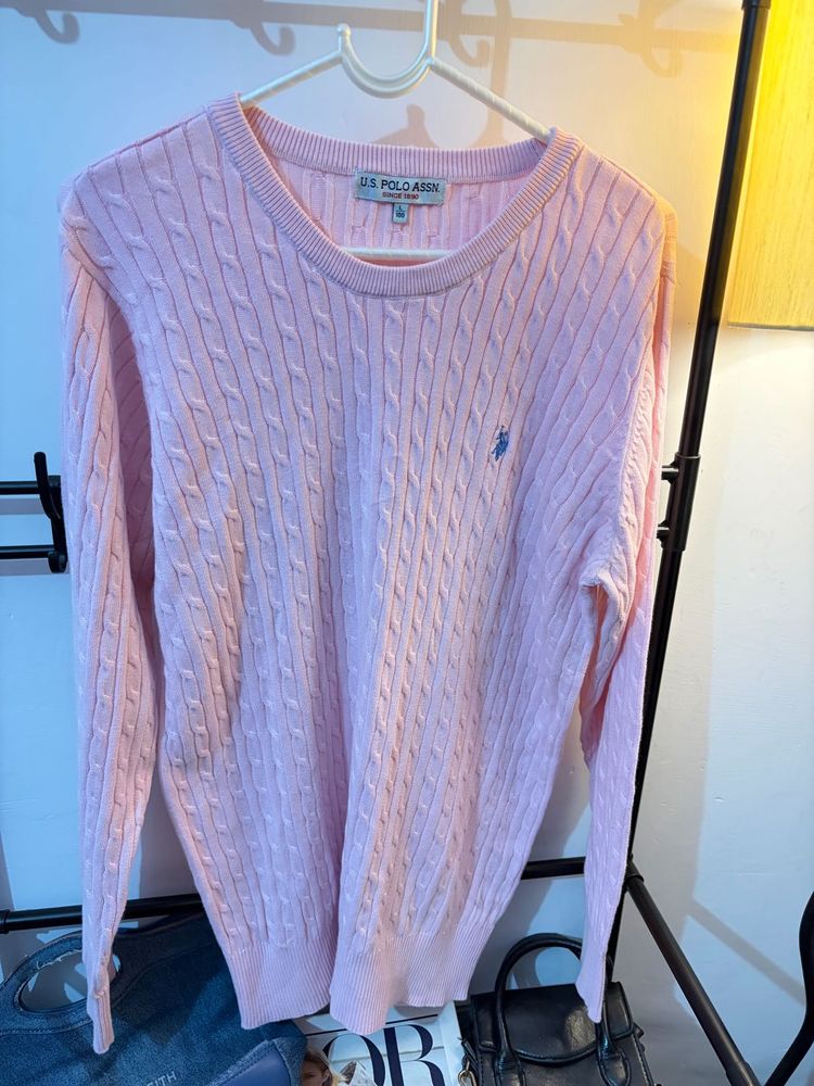 US Polo Assn. Pink Sweater