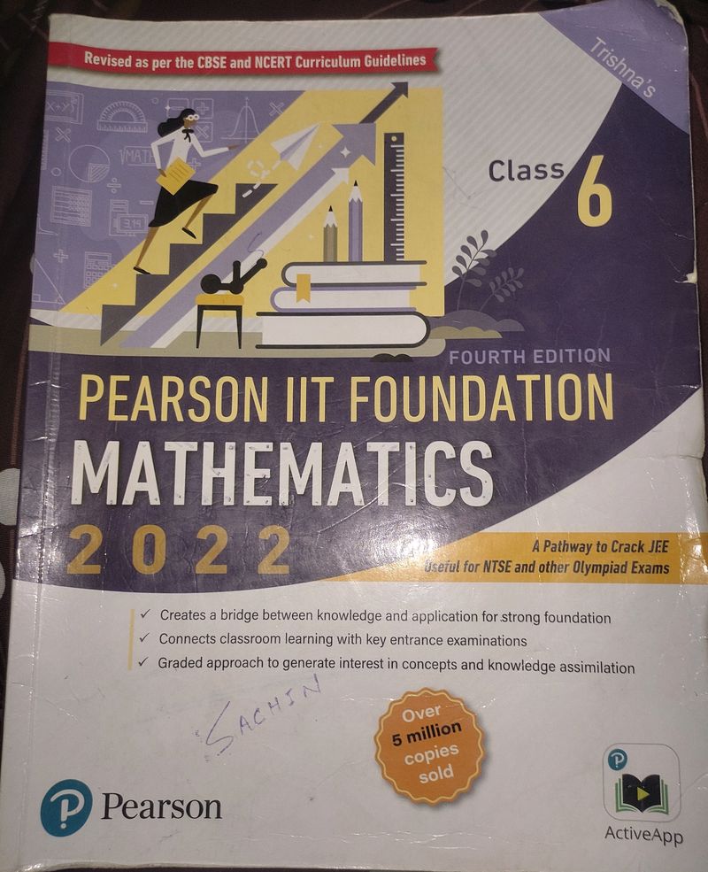 Pearson IIT Foubdation Mathematics Class-6th