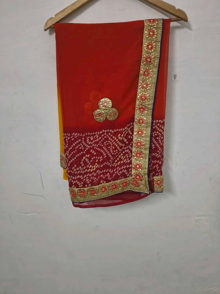 Elegant Red Saree