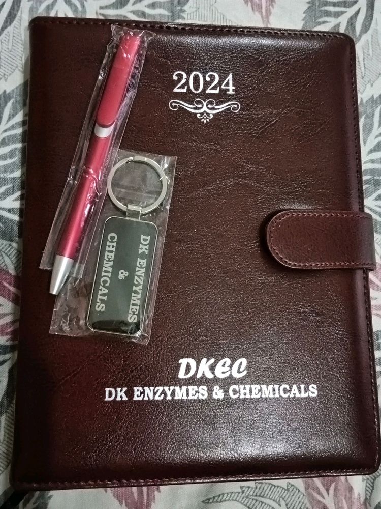 A New Diary Of 2024 With Keyring &amp;Pen