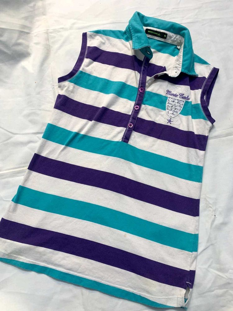 Striped Sleeveless Top