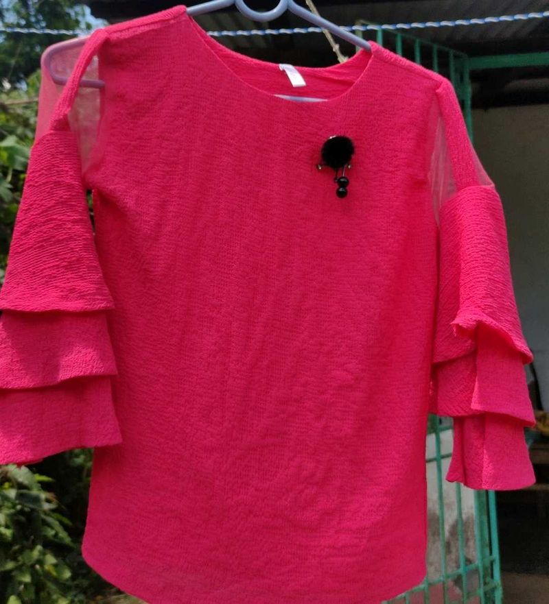 Ruffle Sleeve Top
