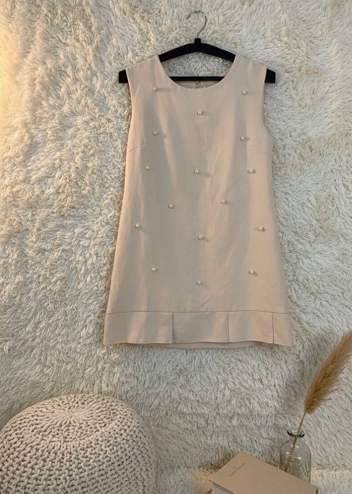Cute Pearl Embellished Dress