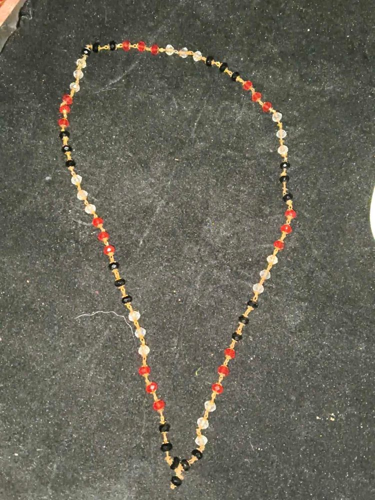 Beaded Color Accent Necklace