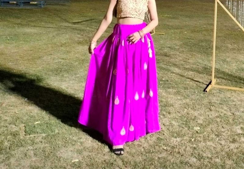Pink Ethenic Skirt