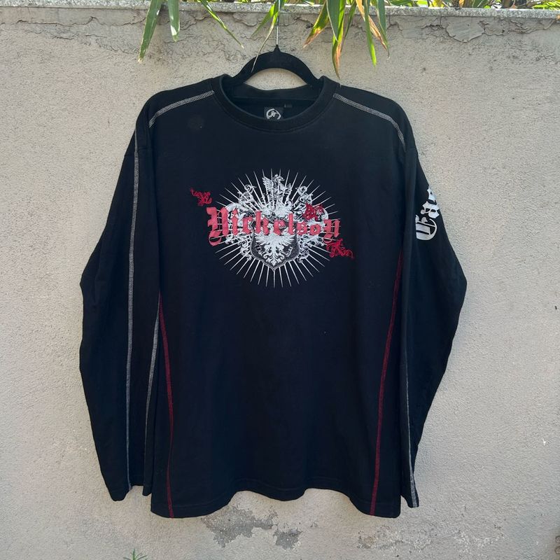 Vintage 2000s Nickelson Rockabilly Long-Sleeve Tee