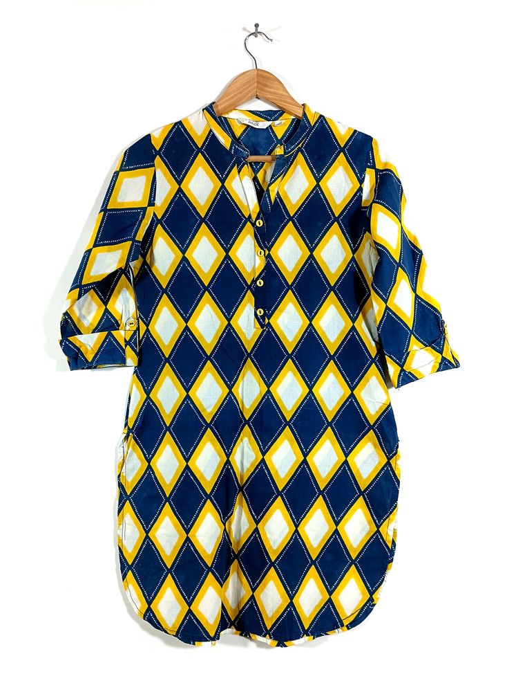 Blue &amp; Yellow Kurta (Women)