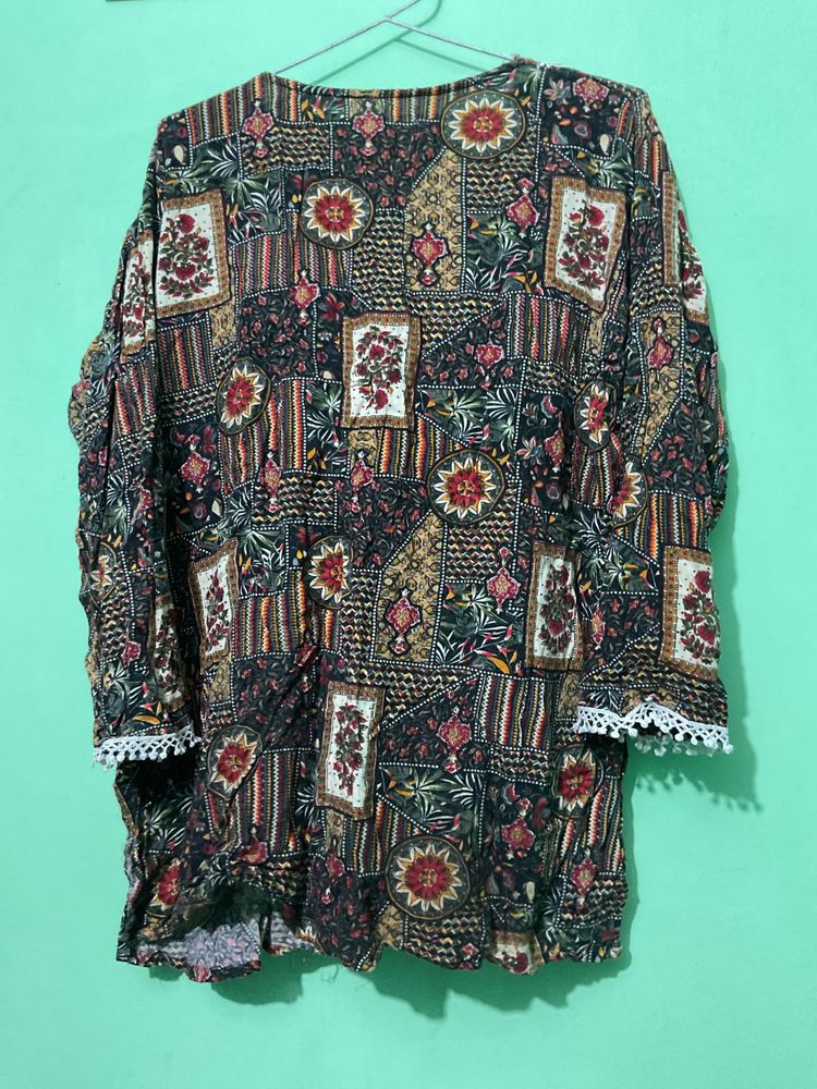 Printed Tunic Top