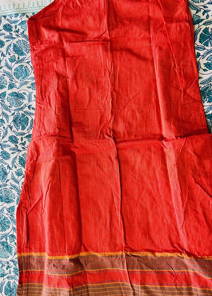 Coral Sleevless Kurti