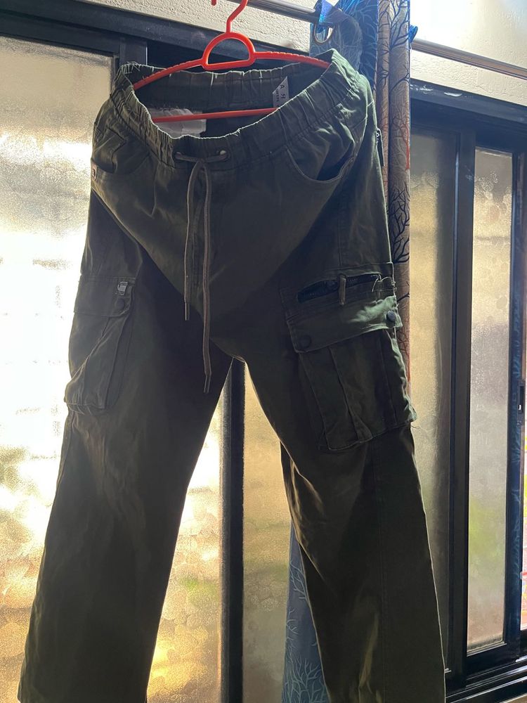 Olive Green Cargo Pants