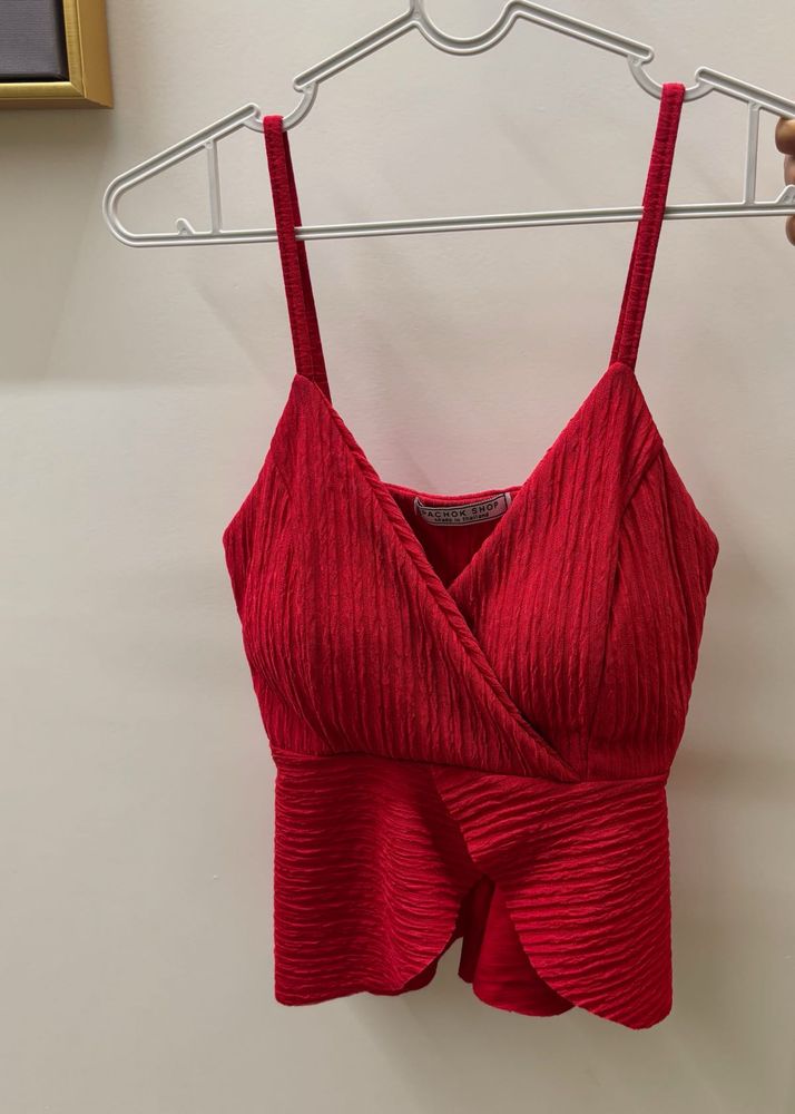Red Cami Paded Top