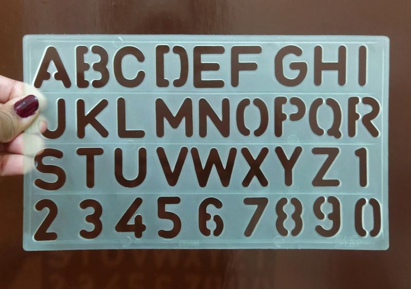 Stencil of English Alphabet!📝