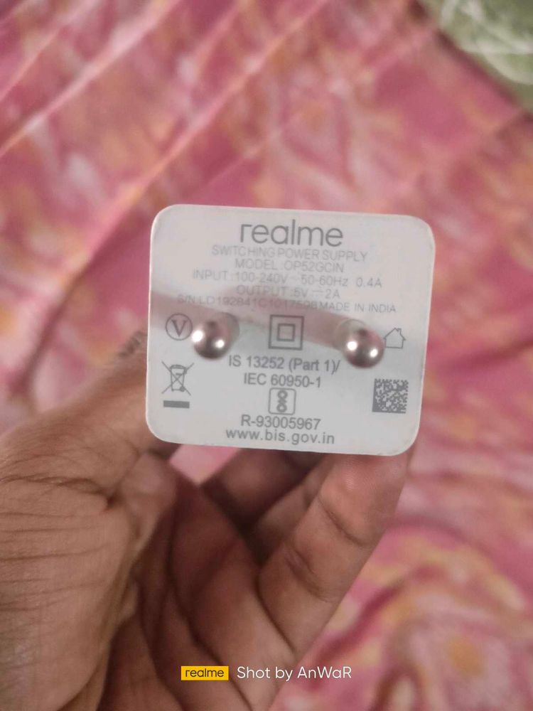 Realme Charger Original 10watt Only Adaptor