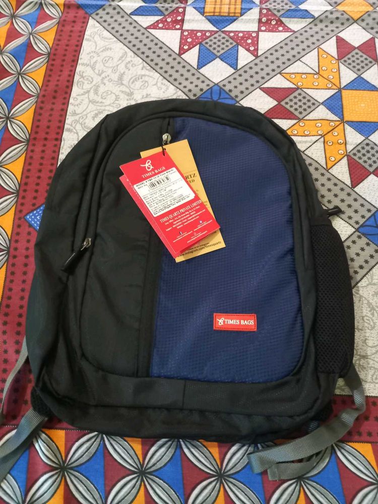 Bag Backpack - Black &amp; Blue