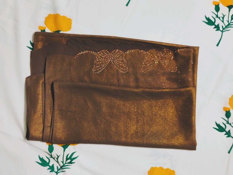 Chiffon Shimmer Butterfly Stone Work Hijab