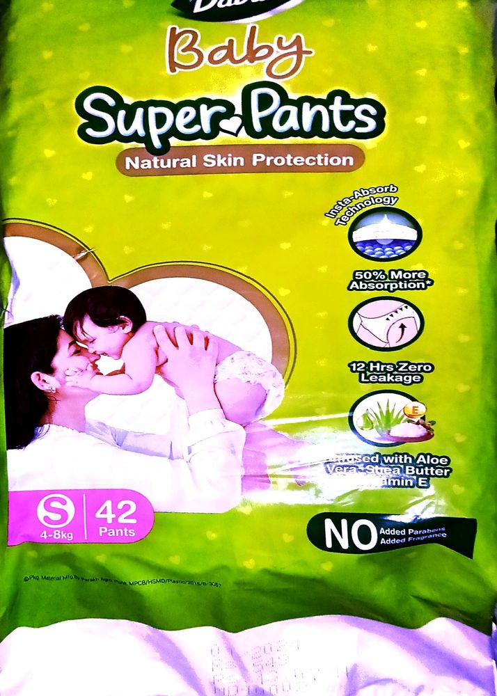Dabur Baby Super Pants Small Size (42 Diapers)