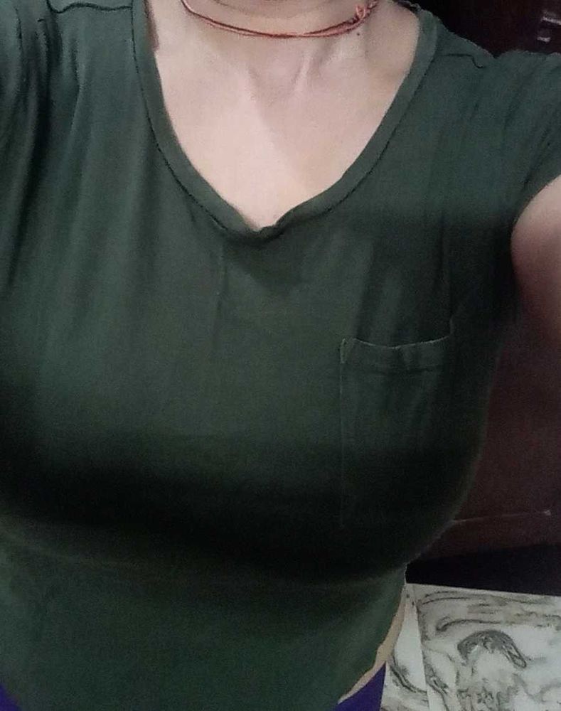 Green Casual T-Shirt