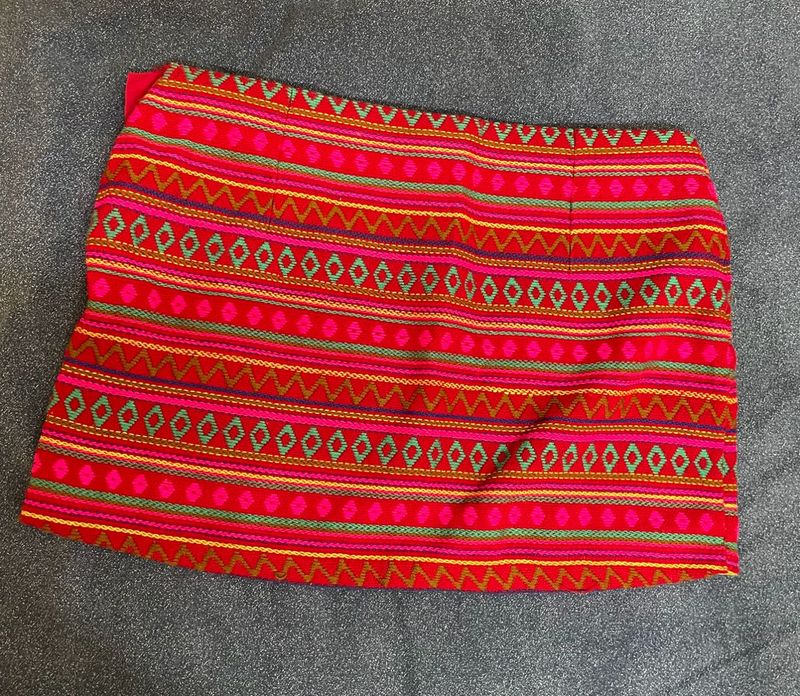 Gorgeous Mini Skirt With Hand Embroidery