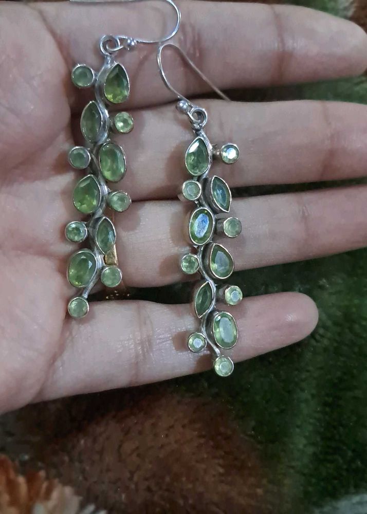 Elegant Dangle Earrings Silver