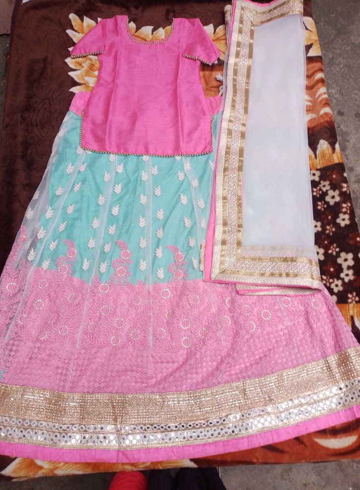 Multiple colours Lehenga Choli with dupatta Set