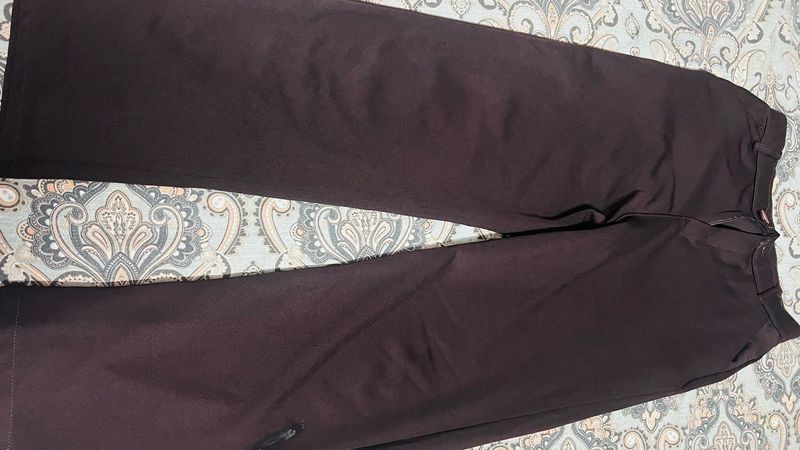 Brown Wide Leg Trousers