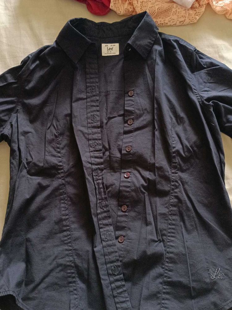 Women - Lee Black Button-Down Shirt