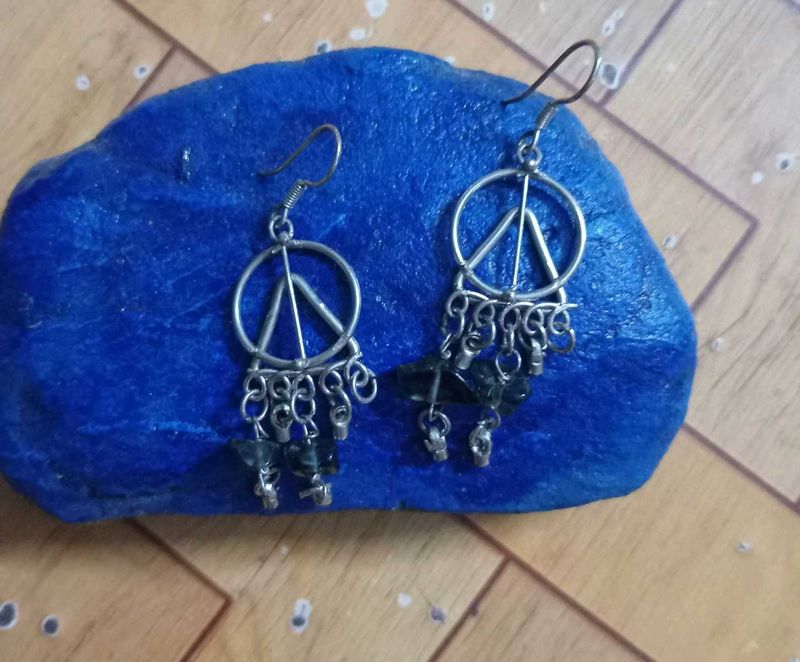 Peace Sign Dangle Earrings