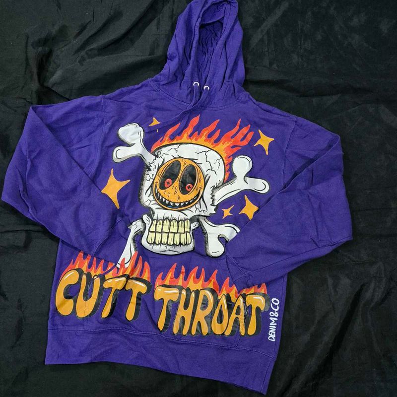 oversized Cutt Throat Hoodie|goth|halloween|
