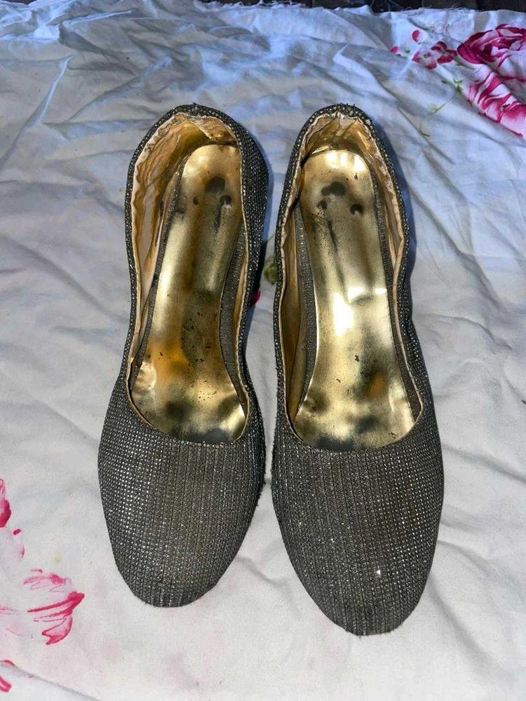 Sparkling Silver Occasion Shoes