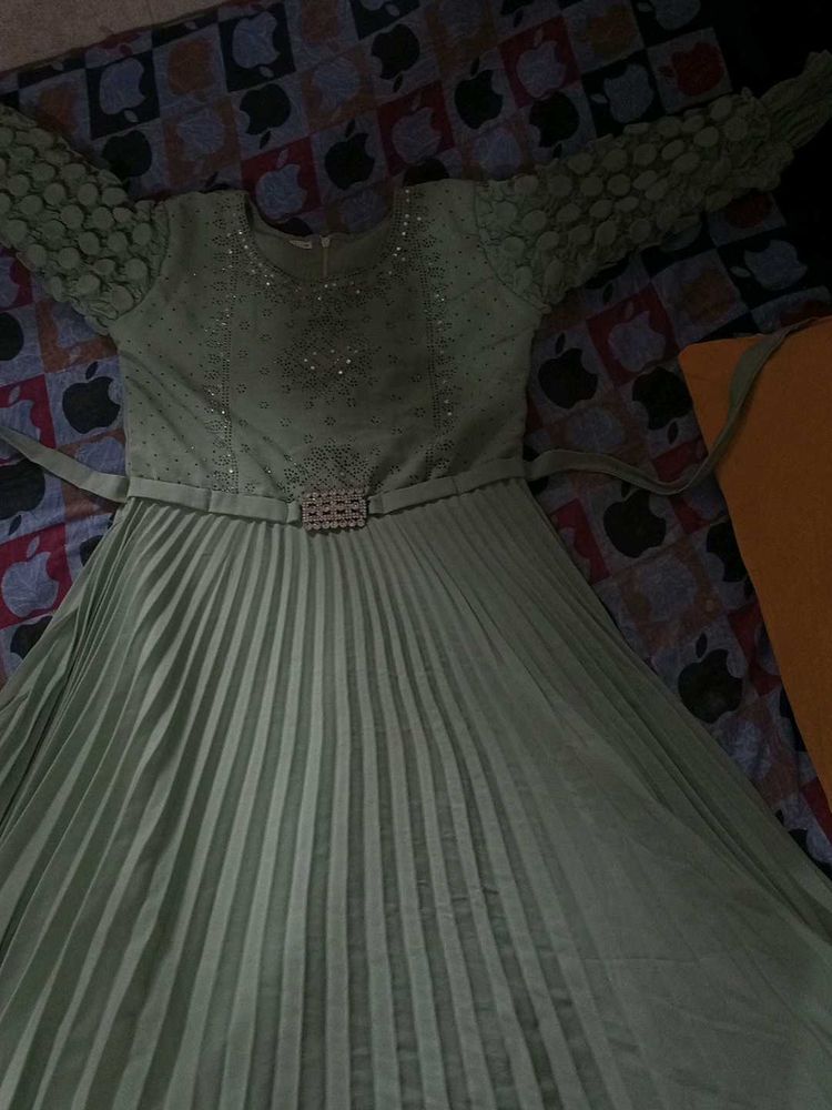 Elegant Sage Green Dress