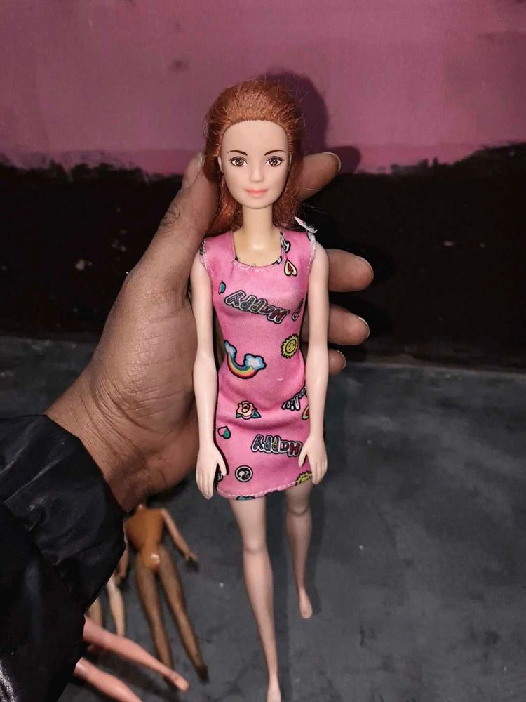 Collectible Doll with Pink Dress
