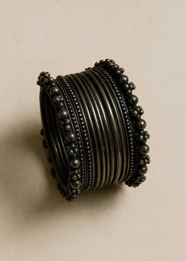 Oxidized Bangle Set