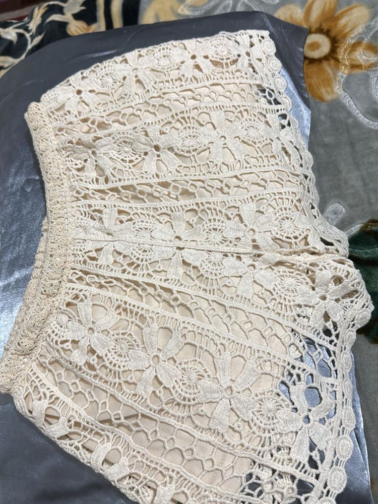 Lace Crochet Shorts