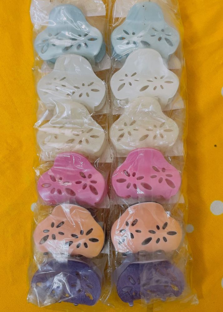 Colorful Hair Claw Clips 2 Pc